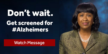 Don't wait. Get Screened for Alzheimers